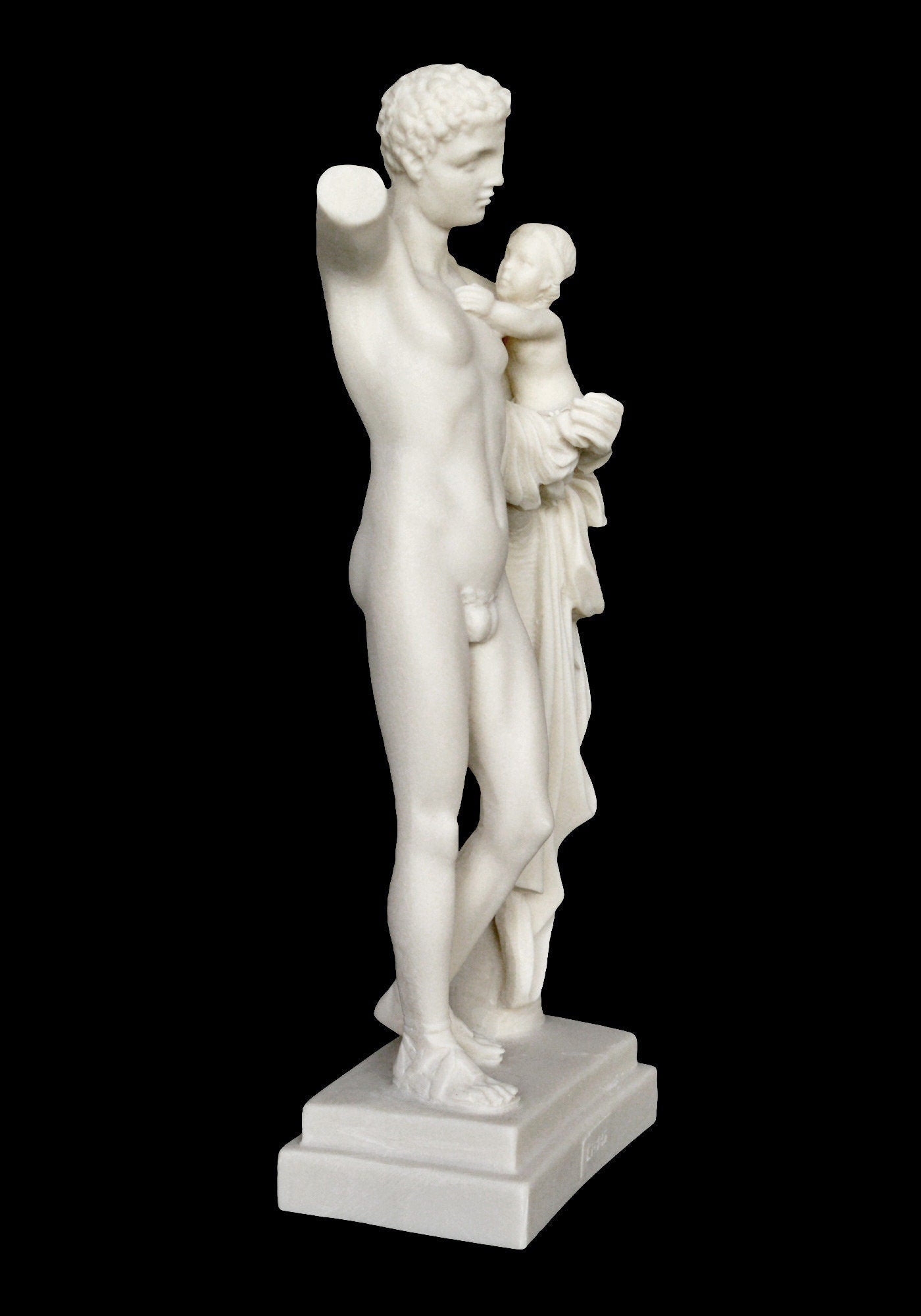Hermes and Dionysus of Praxiteles - Olympia museum - Alabaster sculpture