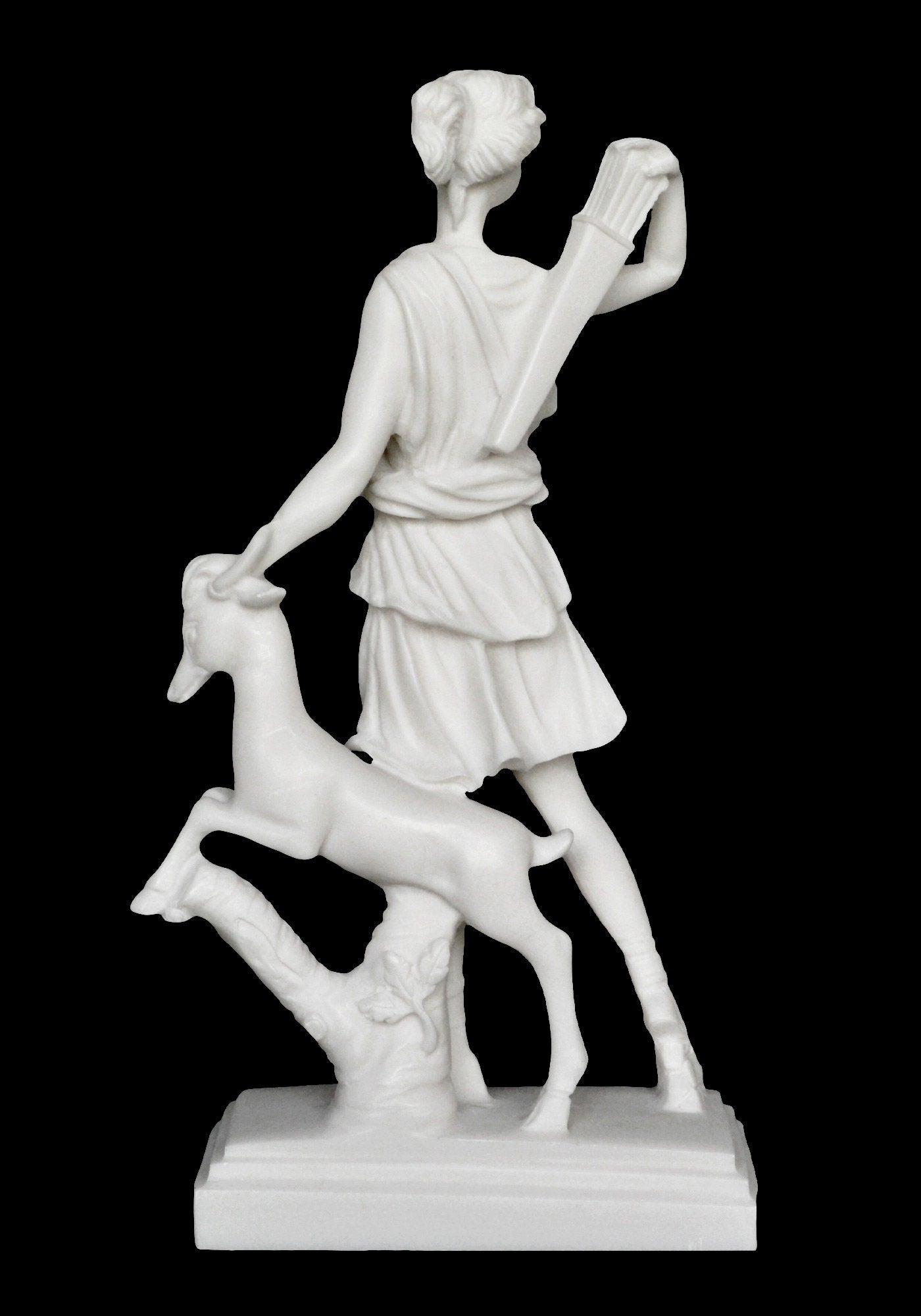 Artemis Diana – Greek Roman Goddess of Hunt, the Wilderness, Wild Animals, the Moon, and Chastity - Sister of Apollo - Αlabaster Statue