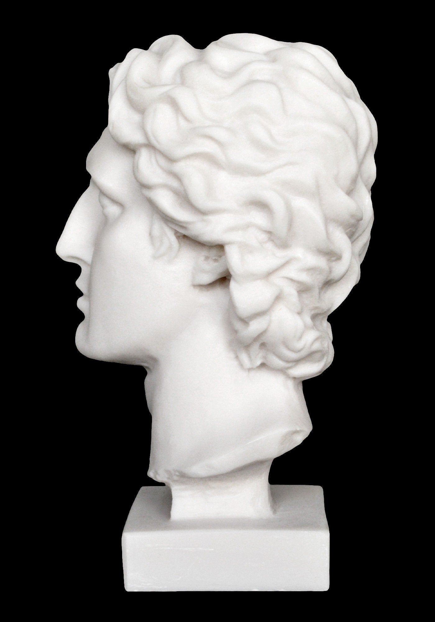 Alexander the Great - King of Macedon - 356–323 BC - Son of Philip - Visionary Leader - Alabaster Bust Sculpture