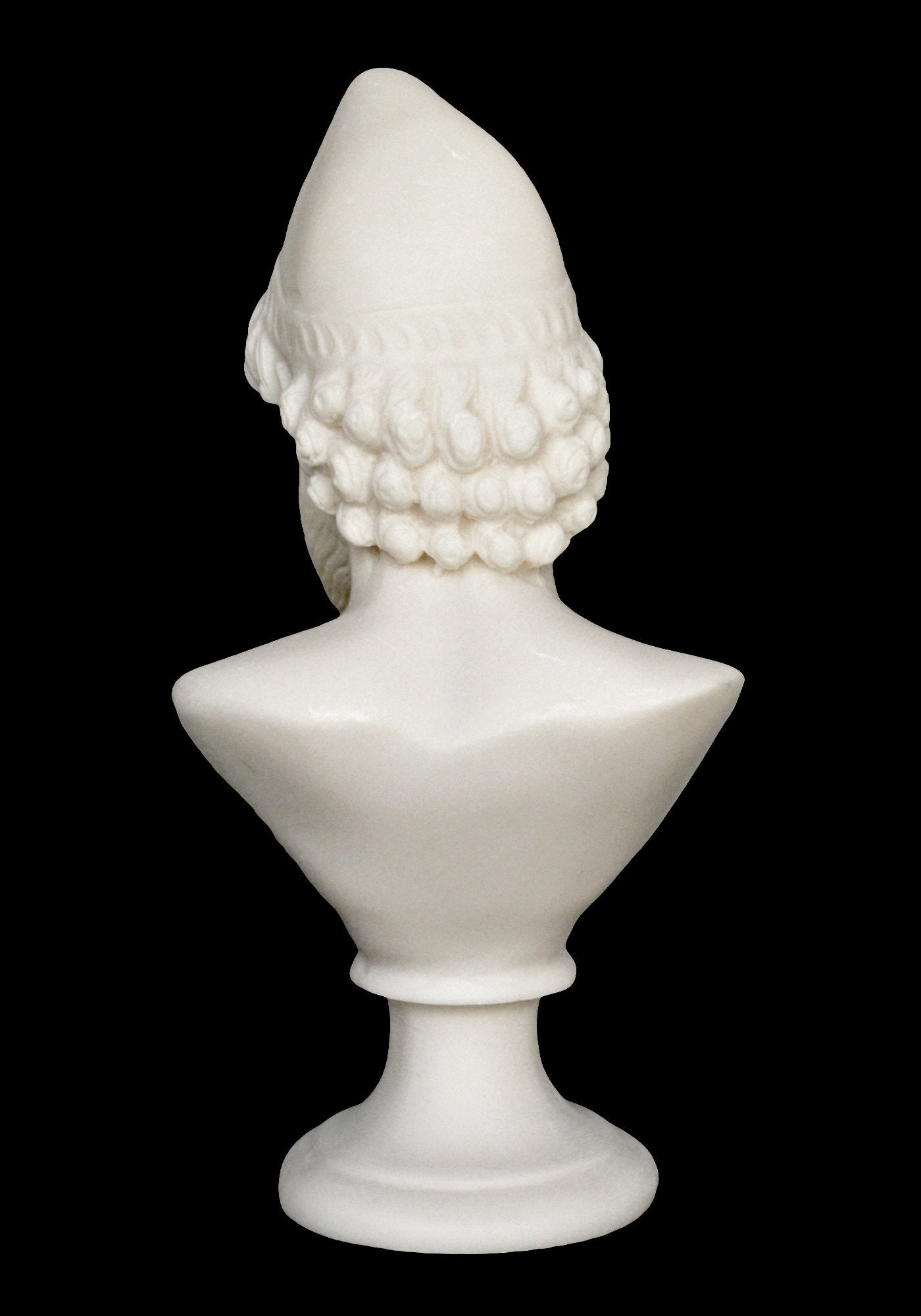 Odysseus Bust - King of Ithaca - Hero of Homer's Iliad, Odyssey - Intellectual Brilliance, Guile and Versatility - Alabaster Sculpture