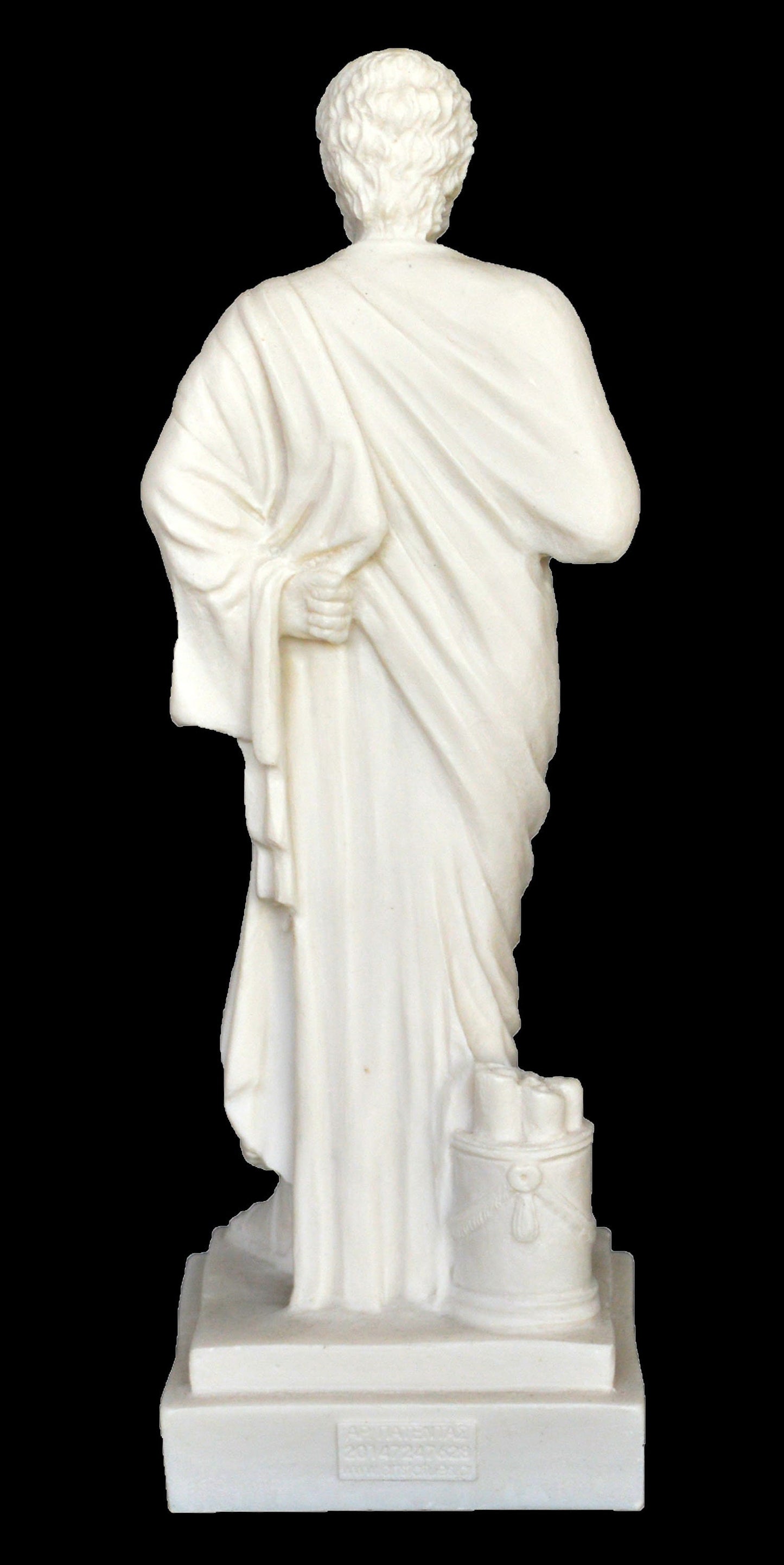 Sophocles - Ancient Greek Tragic Poet - 496-406 BC - Oedipus and Antigone - Alabaster Statue Sculpture