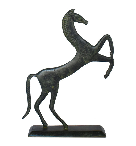 Ancient Greek Horse - Home Decor - pure Bronze Sculpture - Symbol of Wealth and Prosperity