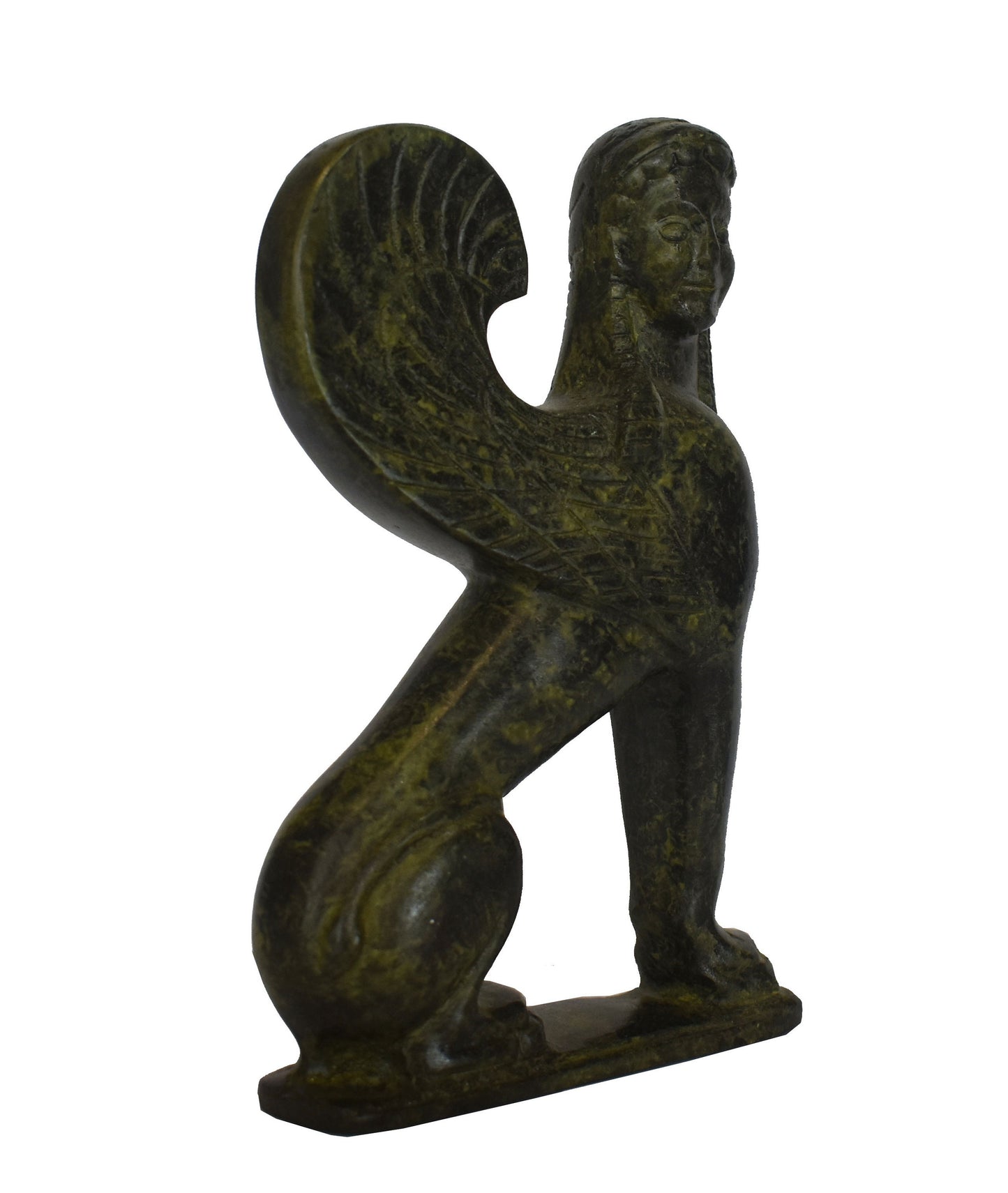 Corinthian Sphinx sculpture -ancient Greek reproduction - pure bronze statue