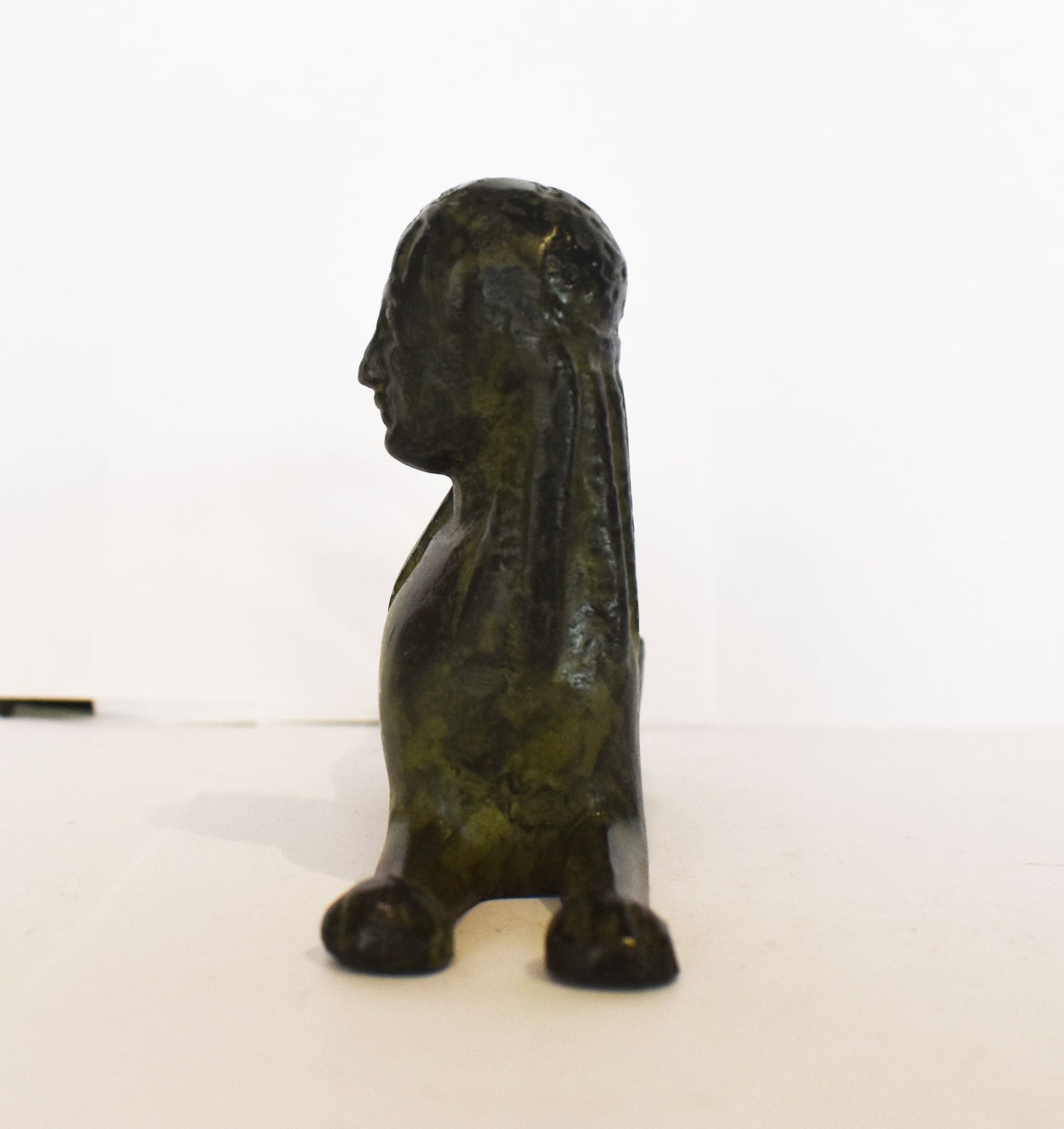 Sphinx sculpture from Olympia - ancient Greek reproduction - pure bronze statue