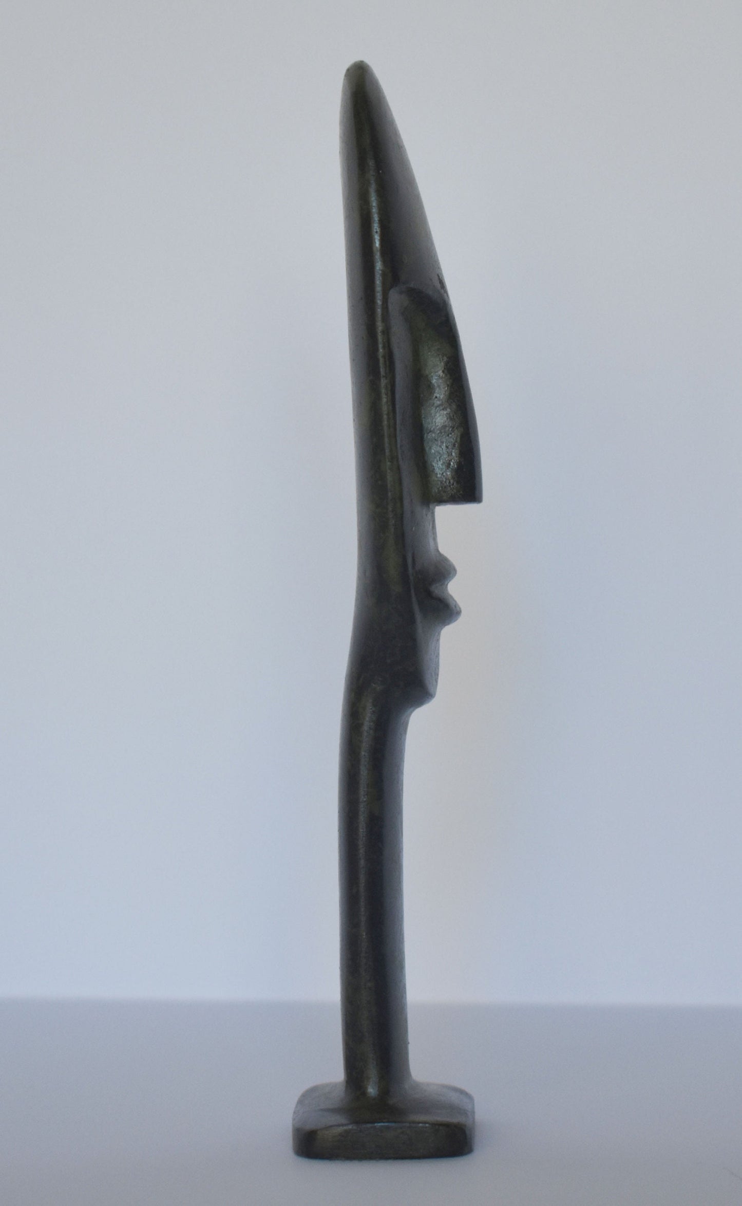 Cycladic Male Bust - Figure from Keros island - pure bronze statue