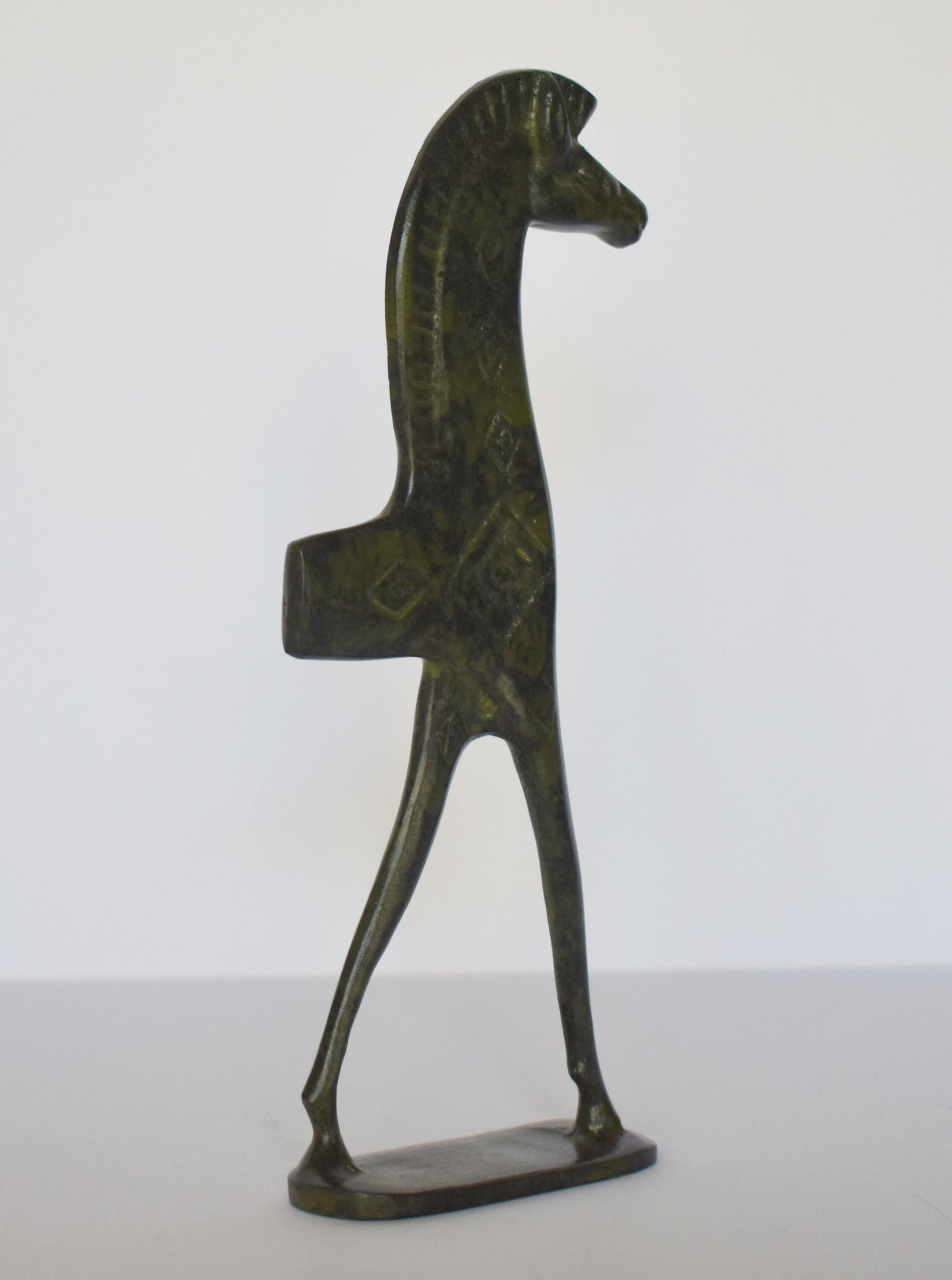 Ancient Greek Horse - Acropolis museum replica - pure Bronze Sculpture - Symbol of Wealth and Prosperity