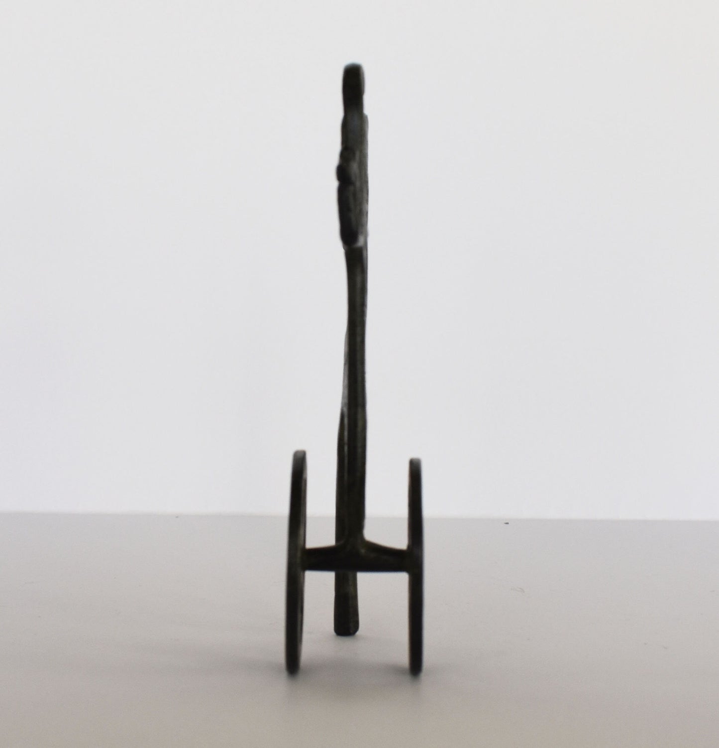 Ancient Greek Chariot - Goddess Athena Holding an Owl - pure Bronze Sculpture