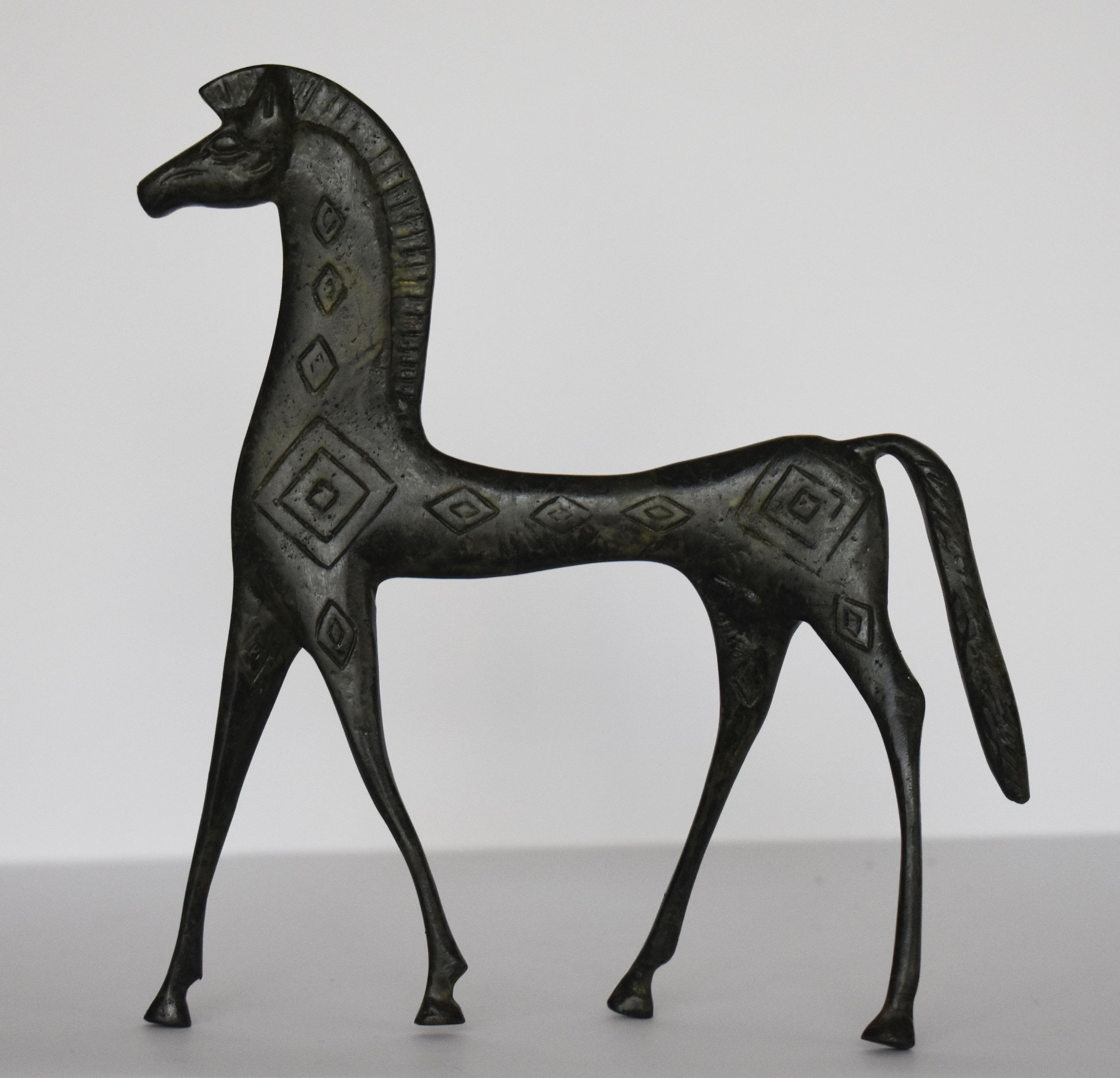 Ancient Greek Horse - pure Bronze cheapest Sculpture - Symbol of Wealth and Prosperity