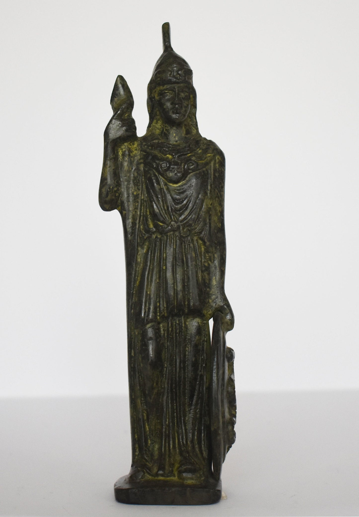 Athena Minerva - Greek Roman goddess of wisdom and strategy - pure bronze statue