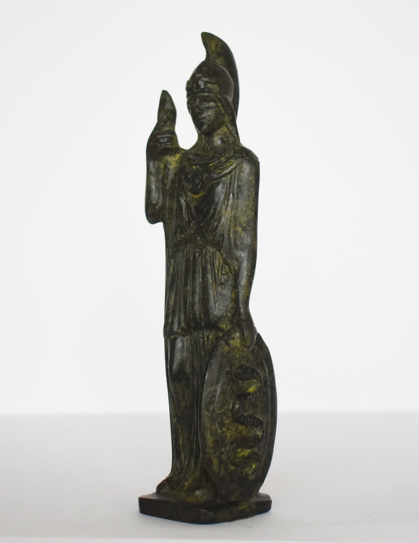 Athena Minerva - Greek Roman goddess of wisdom and strategy - pure bronze statue