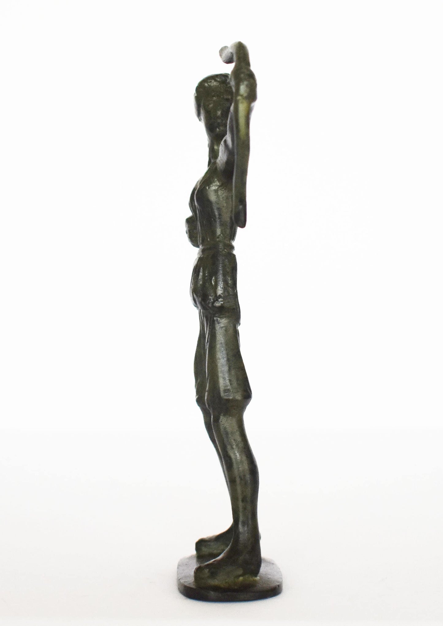 Artemis Diana - Greek Roman goddess of hunting - pure bronze statue