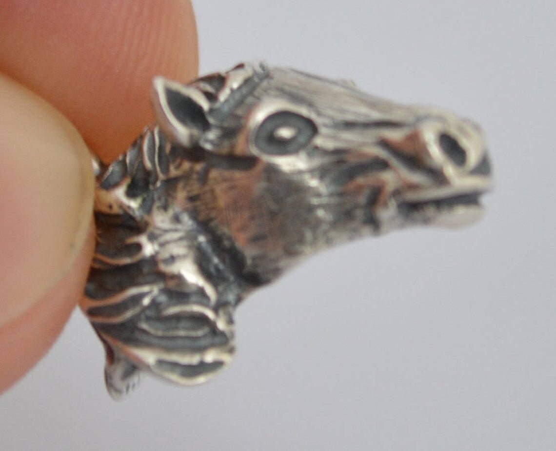 Horse Head - Ancient Greek Symbol of Wealth and Prosperity - Pendant - 925 Sterling Silver