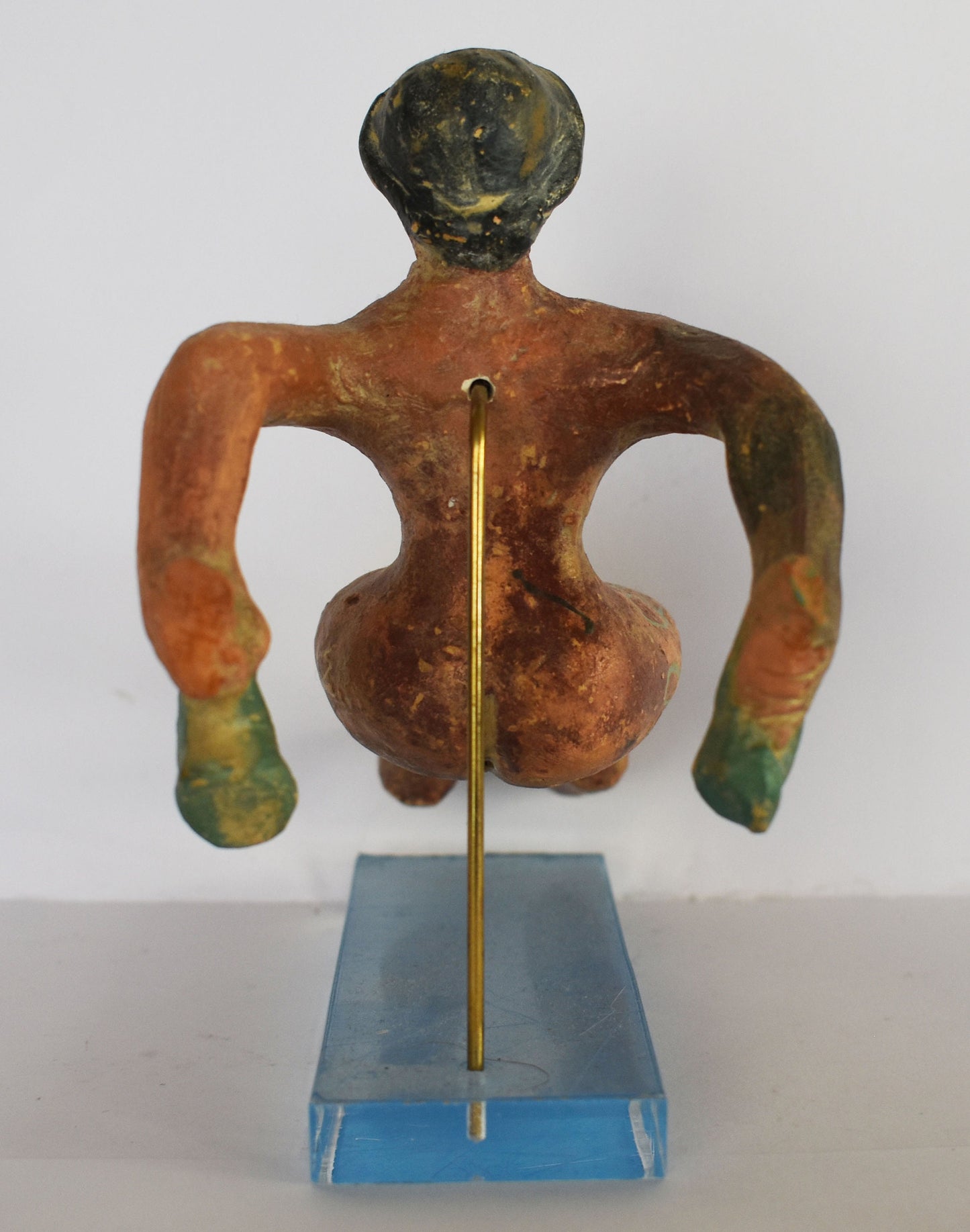 Jumper - Long jump Athlete - Pentathlon's Part - Ancient Greek Olympic Games - Plexiglass Base - Ceramic Artifact