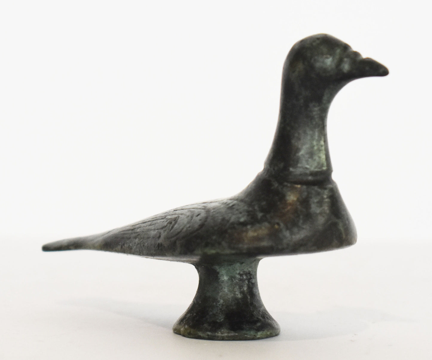 Pigeon Dove - sacred and secular bird - symbol of love, beauty, peace - miniature - ancient Greek reproduction - pure Bronze Sculpture