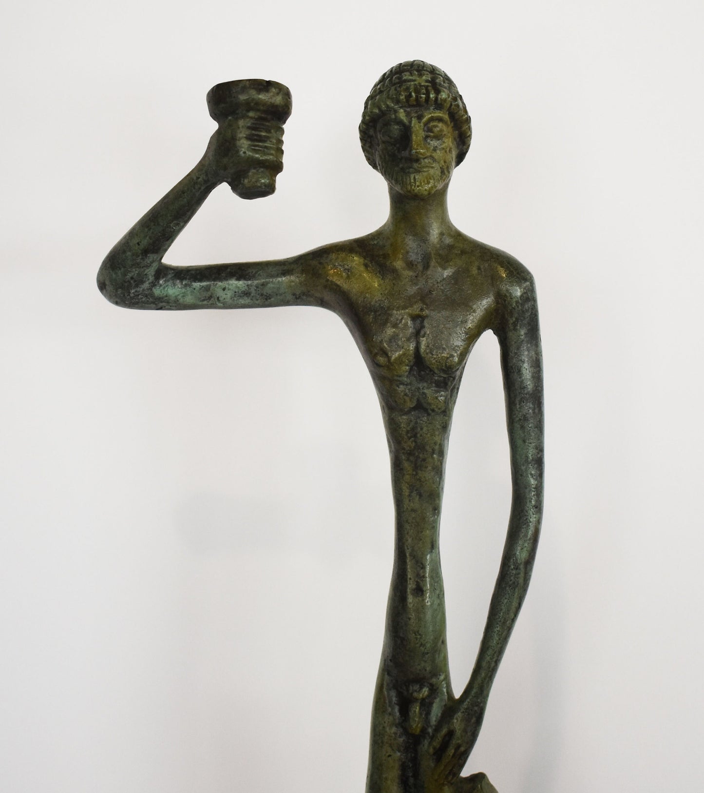 Asclepius statue - Ancient Greek God of medicine - pure Bronze Sculpture