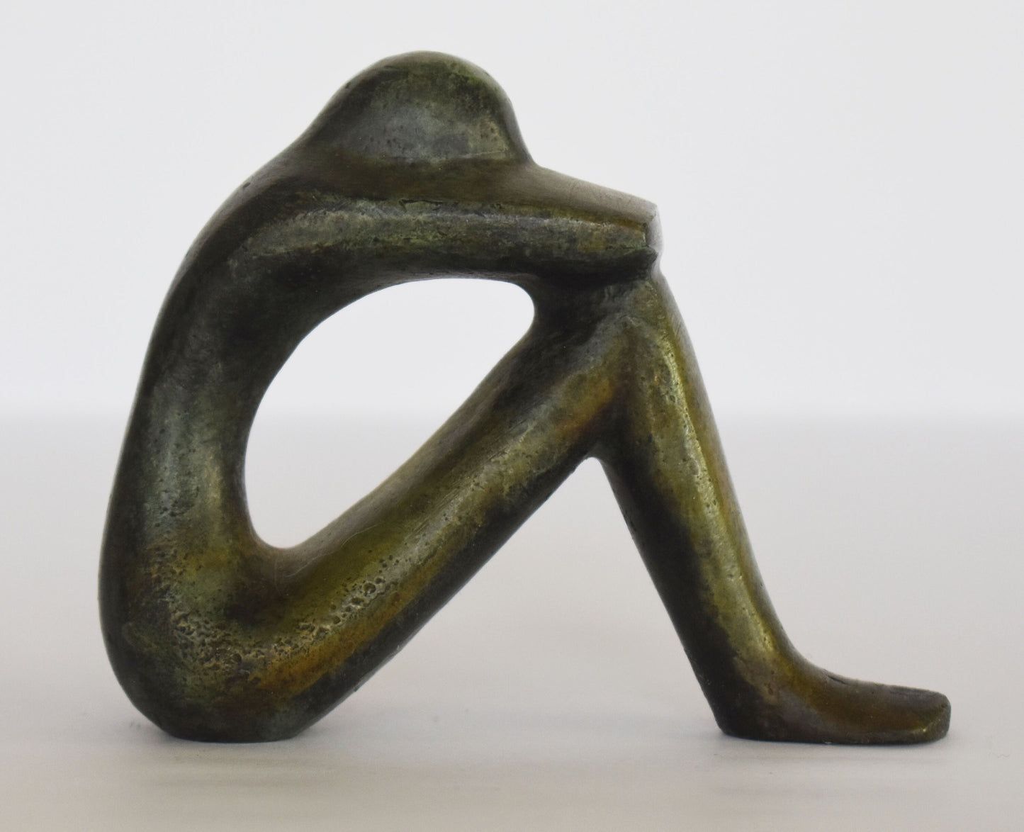 Cycladic figurine - ancient Greek reproduction - pure Bronze Sculpture