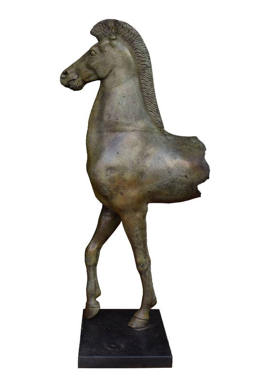 Acropolis horse - Symbol of Wealth and Prosperity - Museum Reproduction - pure Bronze Sculpture