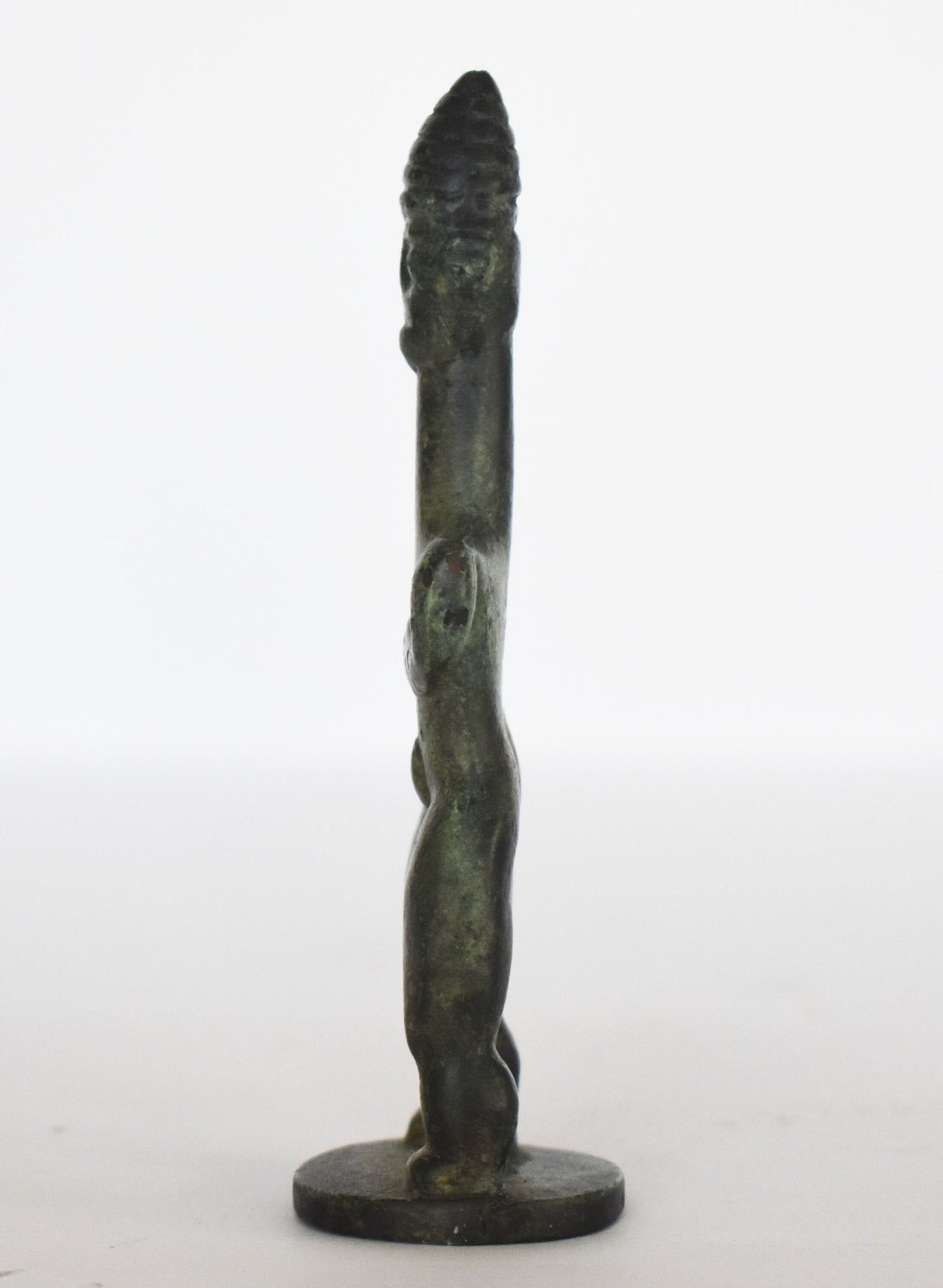 Paleolithic male figurine - ancient Greek reproduction - pure bronze sculpture