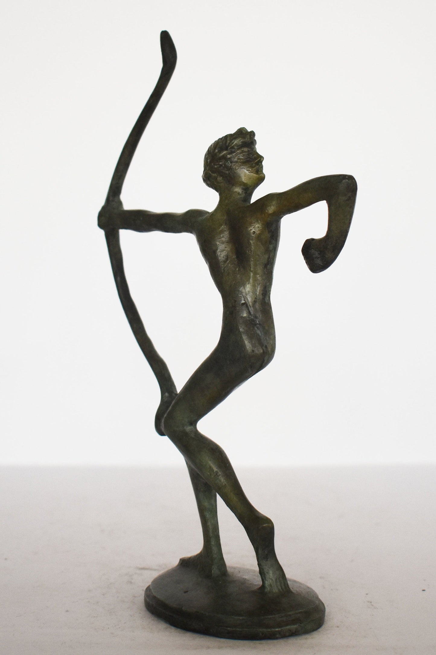 Archer small figure - Olympic Games athlete - modern representation - pure Bronze Sculpture