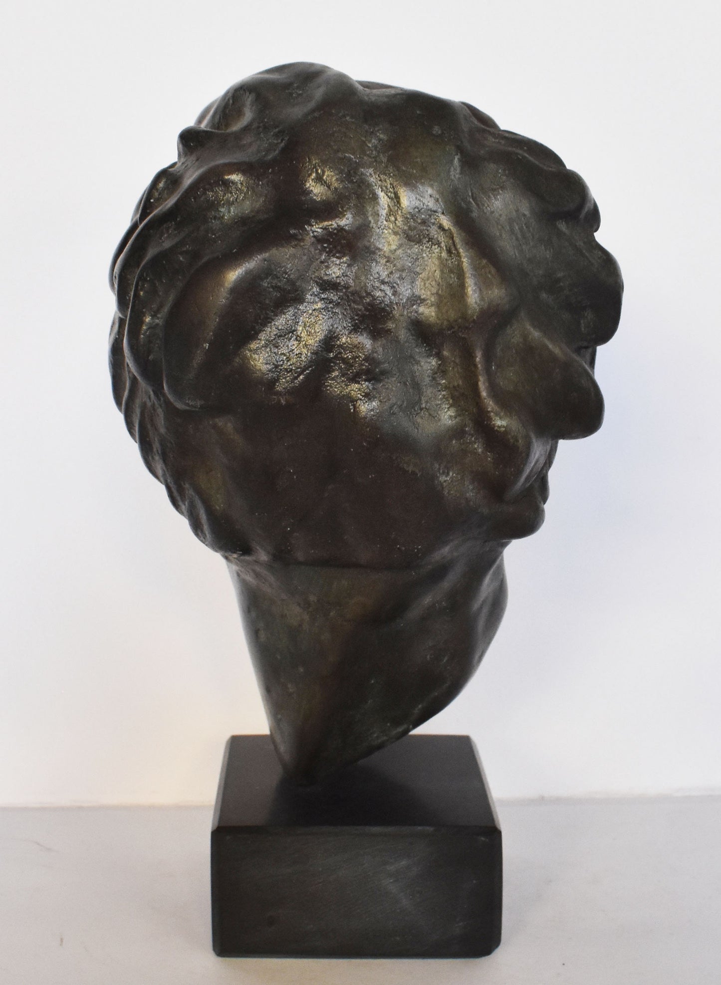 Hygieia - Greek Goddess of Health, Cleanliness and Hygiene - Marble Base - Museum Reproduction - Head Bust- Bronze Colour Effect