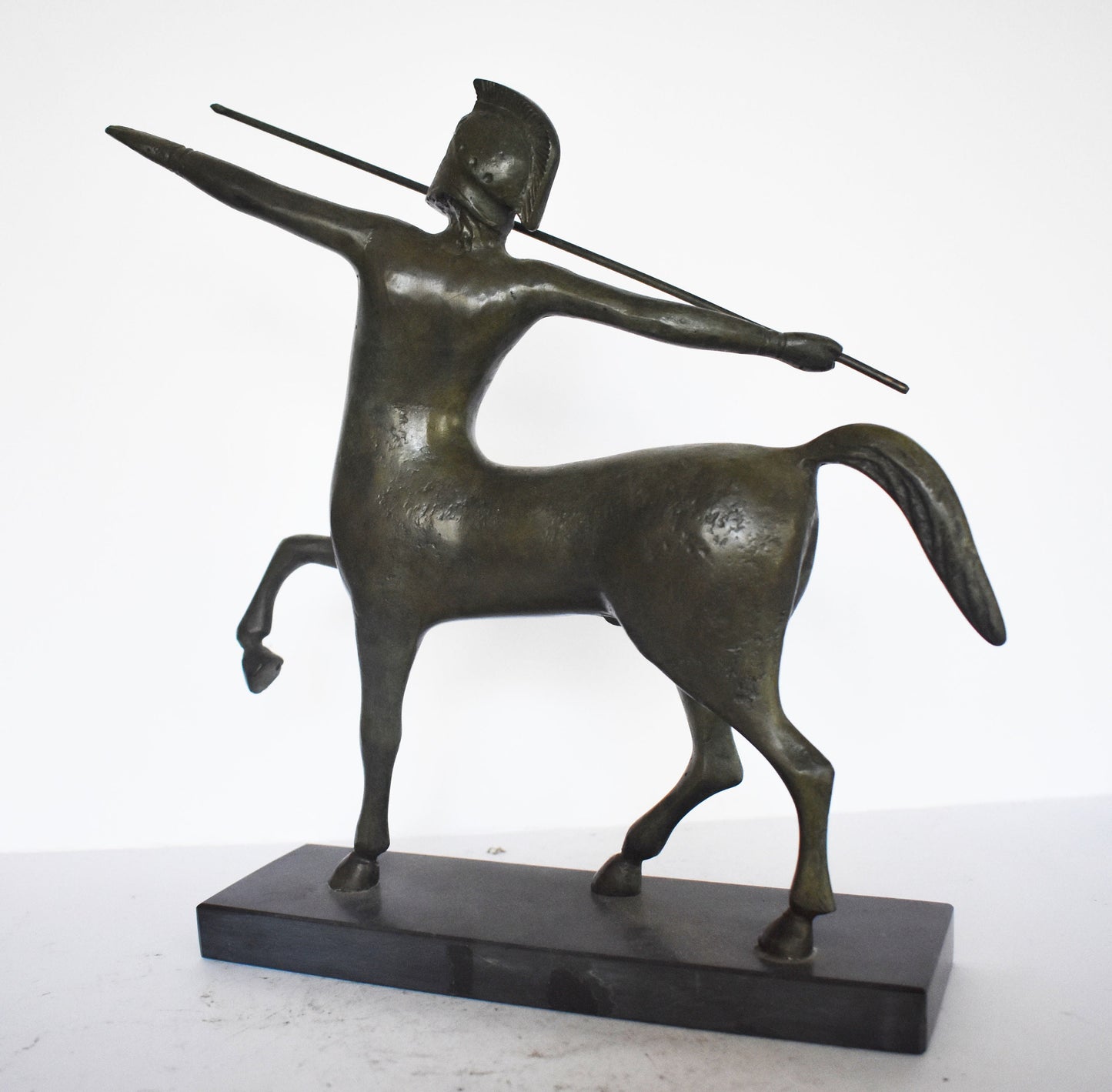 Ancient Greek Centaur - Part Human and Part Horse - marble base - Museum Replica - pure Bronze Sculpture