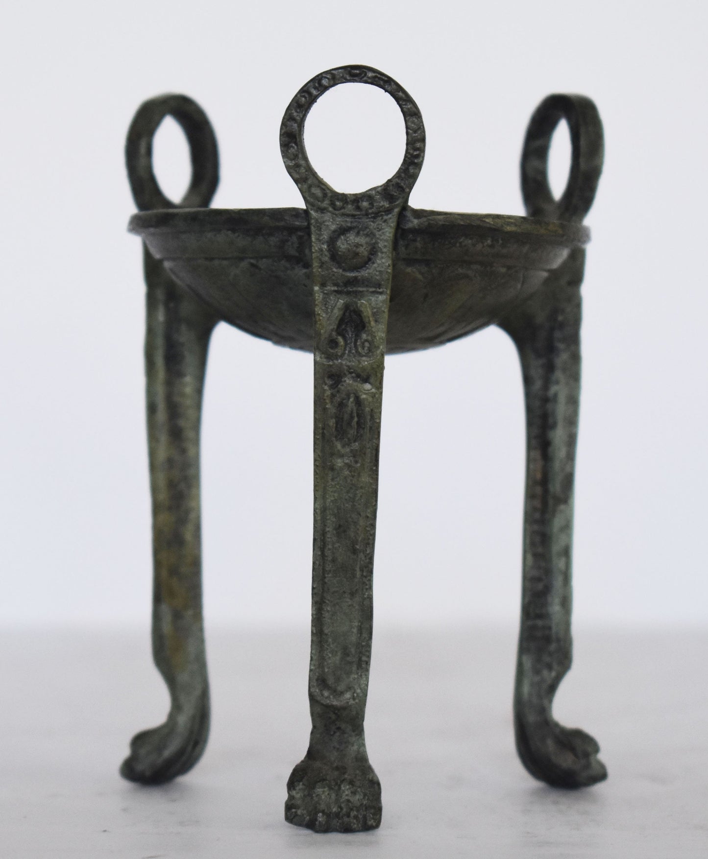 Ancient Greek Tripod - Delphi Winner Prize - Small - Pure Bronze Artifact