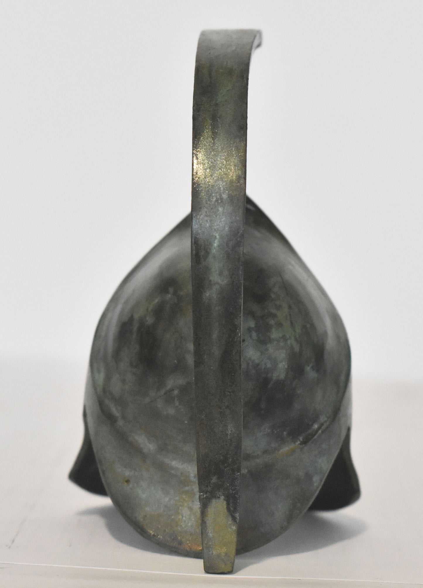 Leonida's Helmet - the most famous Spartan king - Battle of Thermopylae - 300 Spartans - pure bronze statue