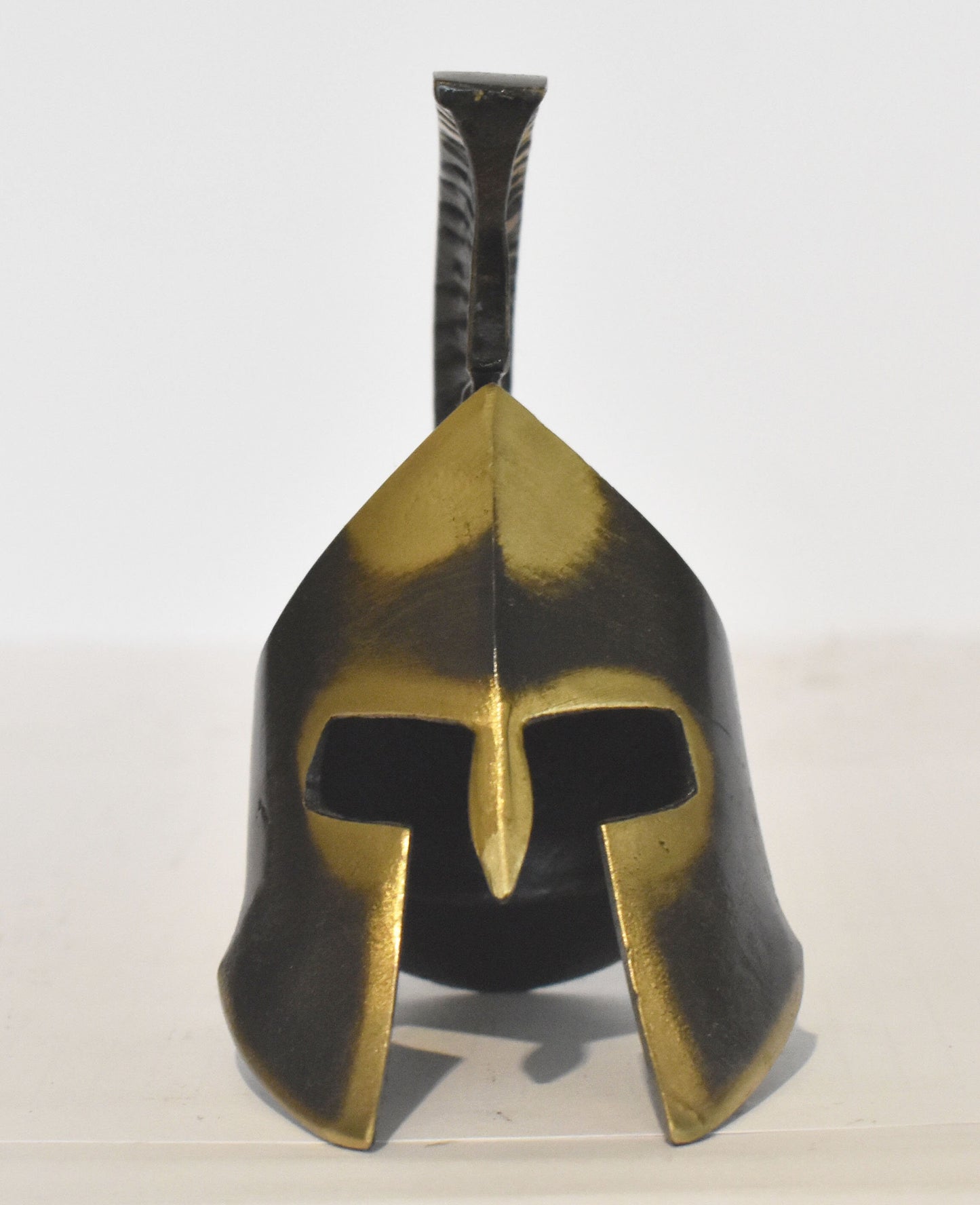 Leonida's Helmet - King of Sparta - Battle of Thermopylae - 300 Spartans - pure bronze statue