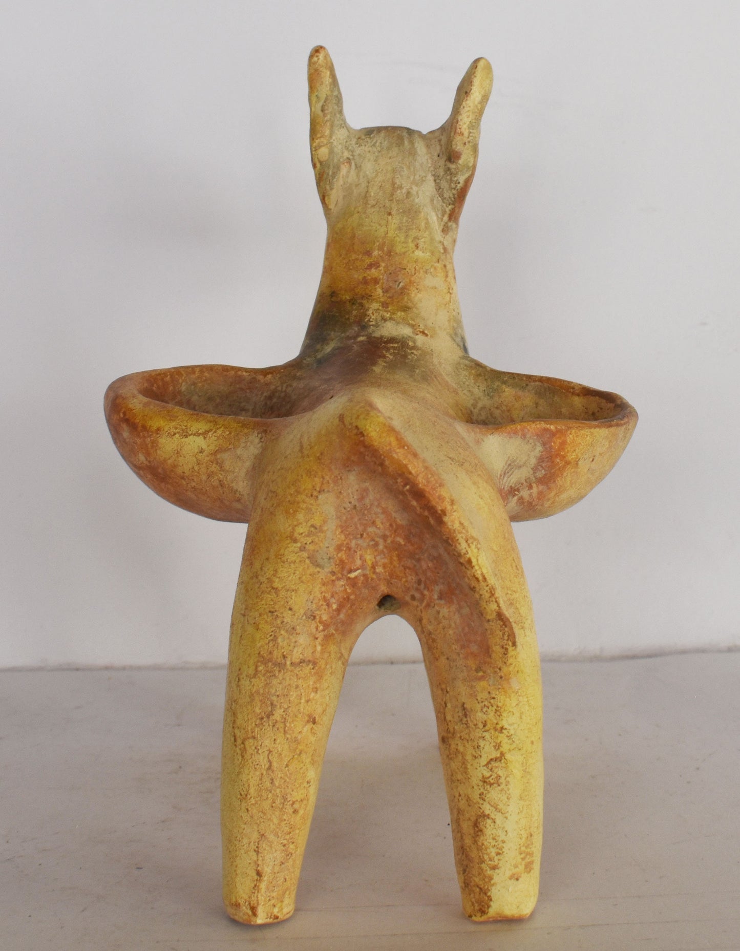 Donkey figurine carries Panniers- Cyprus - Late Bronze Age, 1100 BC - Pierides Museum - Reproduction - Ceramic Artifact