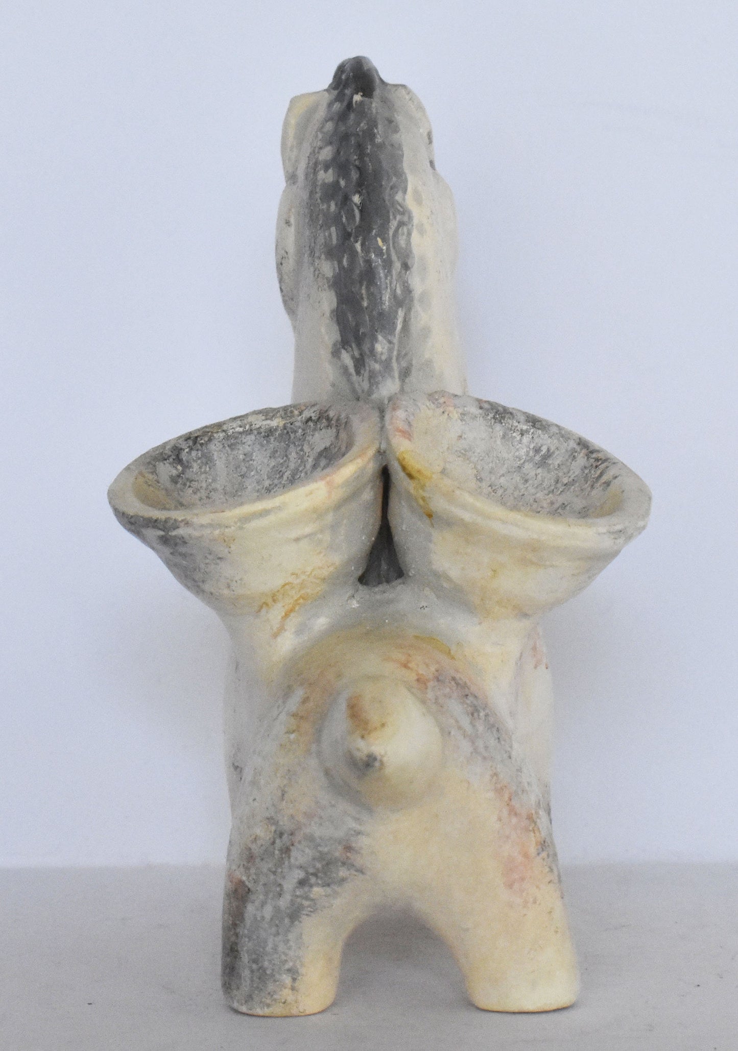 Horse Figurine carries Panniers- Cyprus - Late Bronze Age, 1100 BC - Pierides Museum - Reproduction - Ceramic Artifact