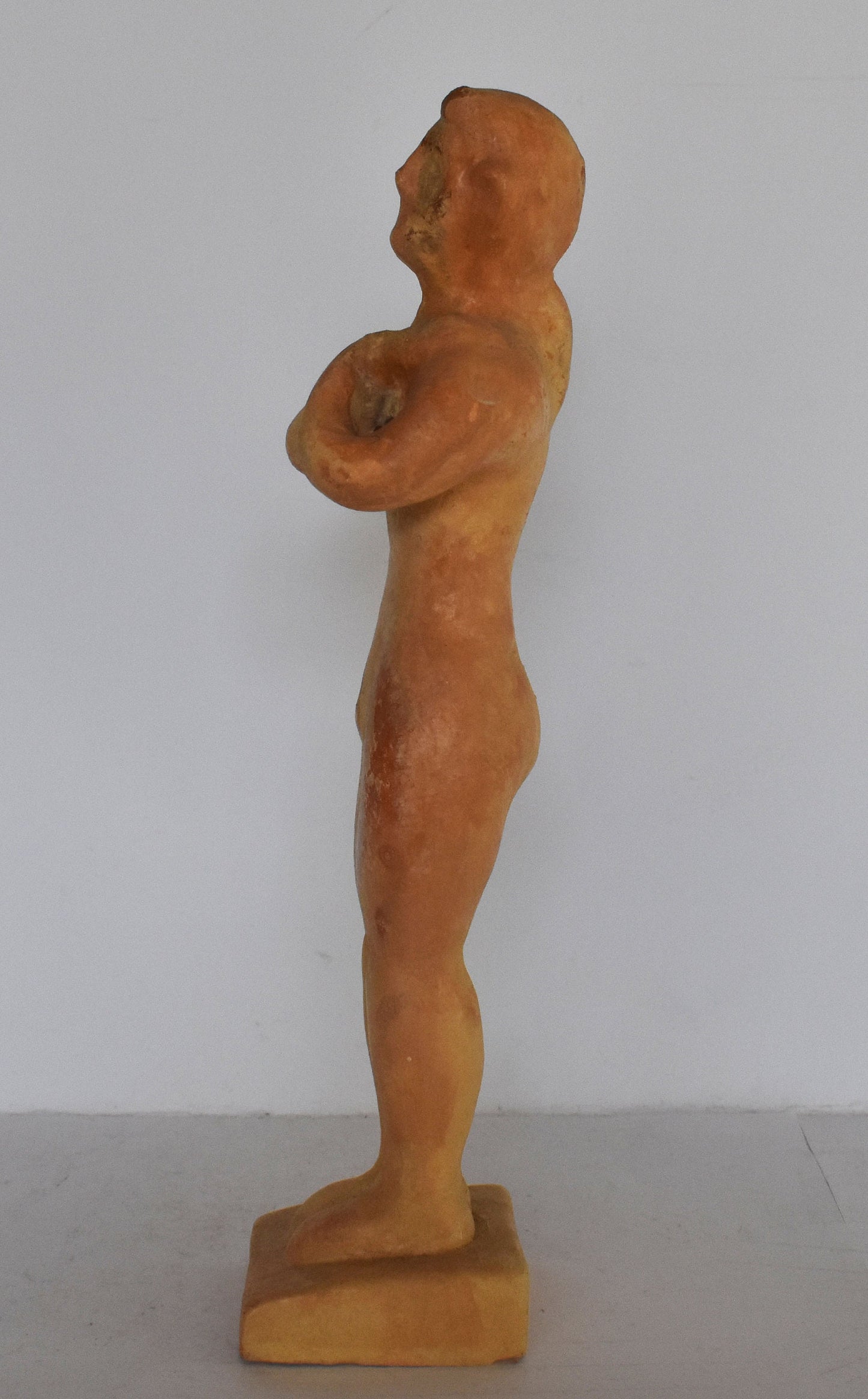 Minoan Male Figurine  - Prayer - Sitia, Crete - 1700-1600 BC - Heracleion Museum - Reproduction - Ceramic Artifact