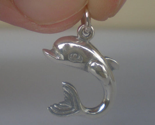 Dolphin -Poseidon's Symbol - Pendant - 925 Sterling Silver