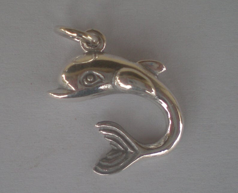 Dolphin -Poseidon's Symbol - Pendant - 925 Sterling Silver