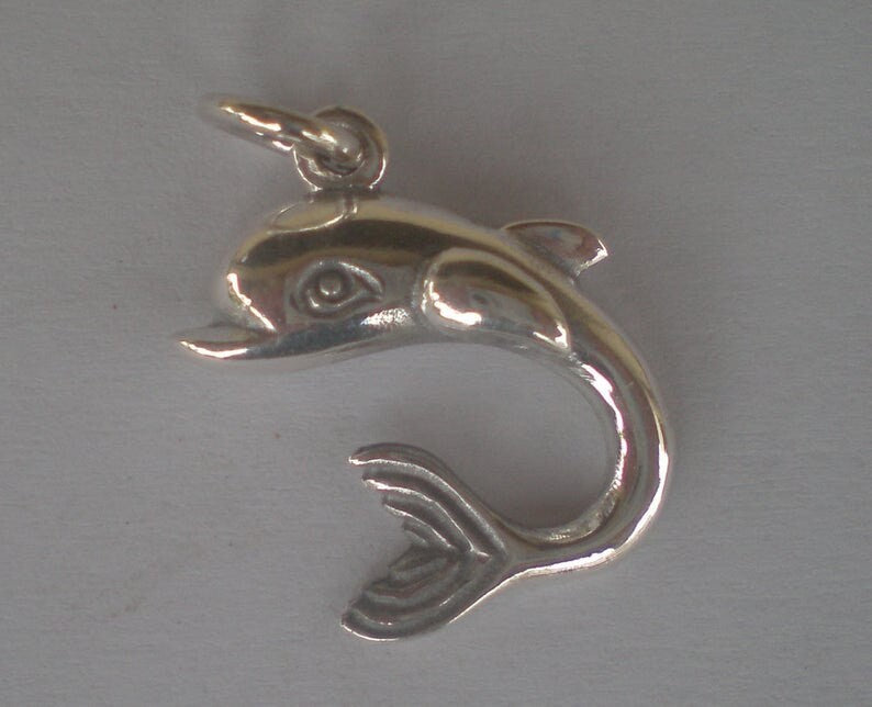 Dolphin -Poseidon's Symbol - Pendant - 925 Sterling Silver