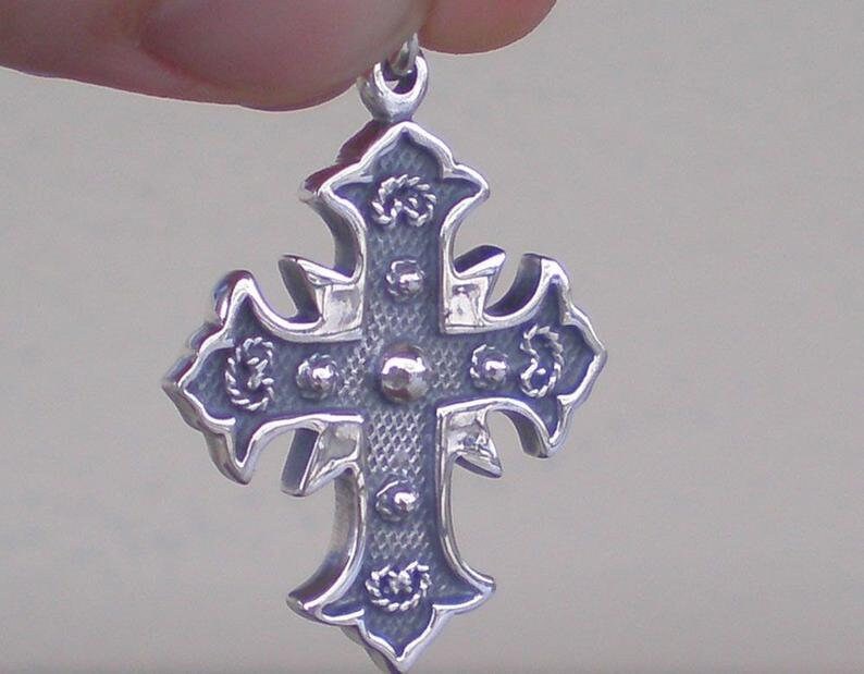 Byzantine Cross - Symbol of Faith - Pendant - 925 Sterling Silver