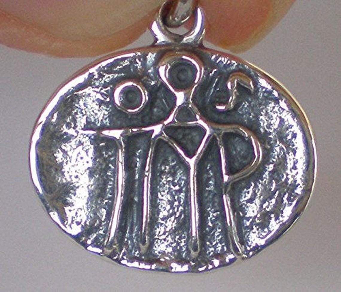 Byzantine Cruciform Monogram- Pendant - 925 Sterling Silver