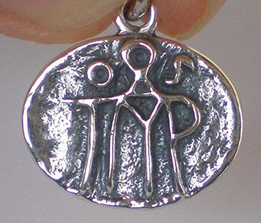 Byzantine Cruciform Monogram- Pendant - 925 Sterling Silver