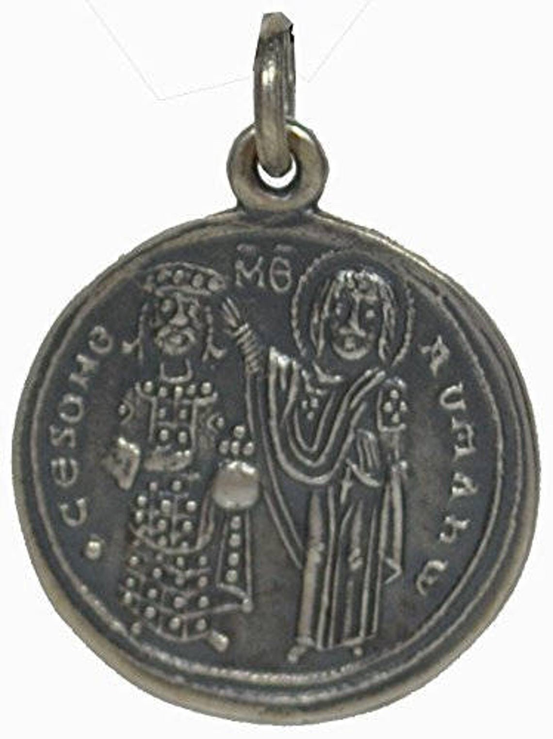 Christ enthroned - Emperor Romanus III Argyrus, 1028-1034 AD - Histamenon - Constantinople - Coin Pendant - 925 Sterling Silver