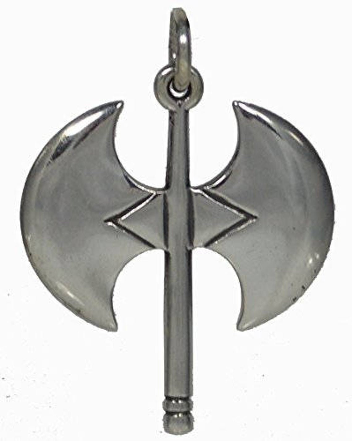 Labrys -Minoan Double Headed Axe, Knossos Palace - Symbol of the Arche of the Creation, Fertility - Pendant - 925 Sterling Silver