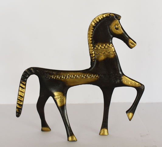 Ancient Greek Horse - Figurine - pure Bronze Sculpture - Symbol of Wealth and Prosperity