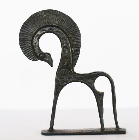 Ancient Greek Horse - Athenian - pure Bronze Sculpture - Symbol of Wealth and Prosperity