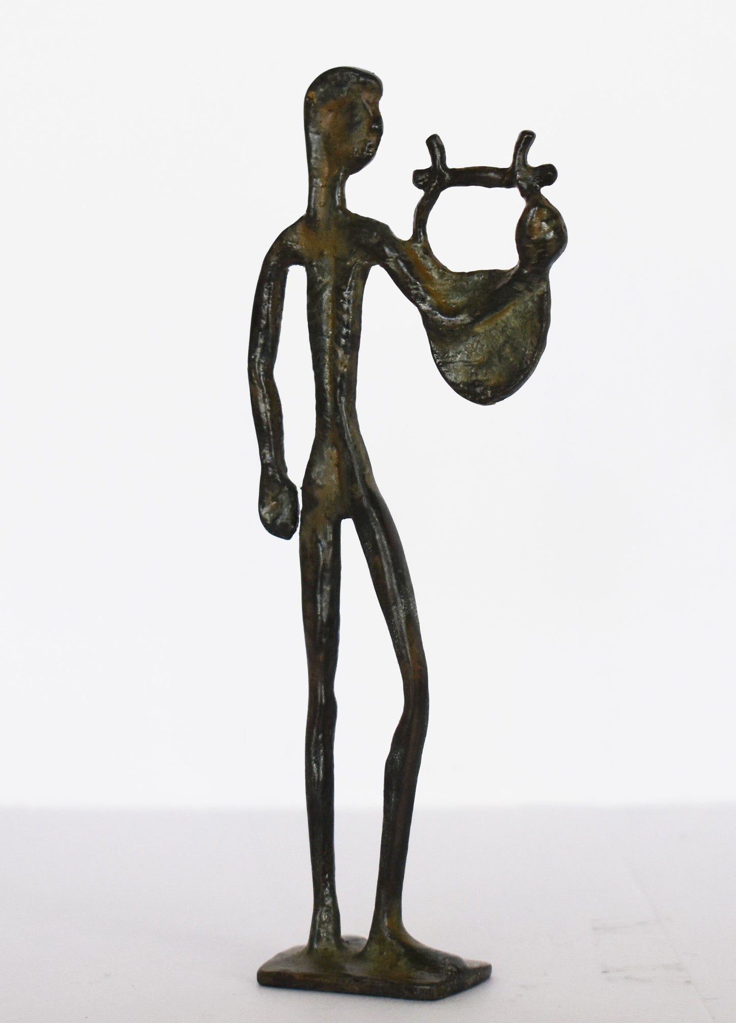 Apollo - Greek Roman God of music, truth, prophecy, healing, Sun and light, poetry - Greek Mythology - pure bronze statue