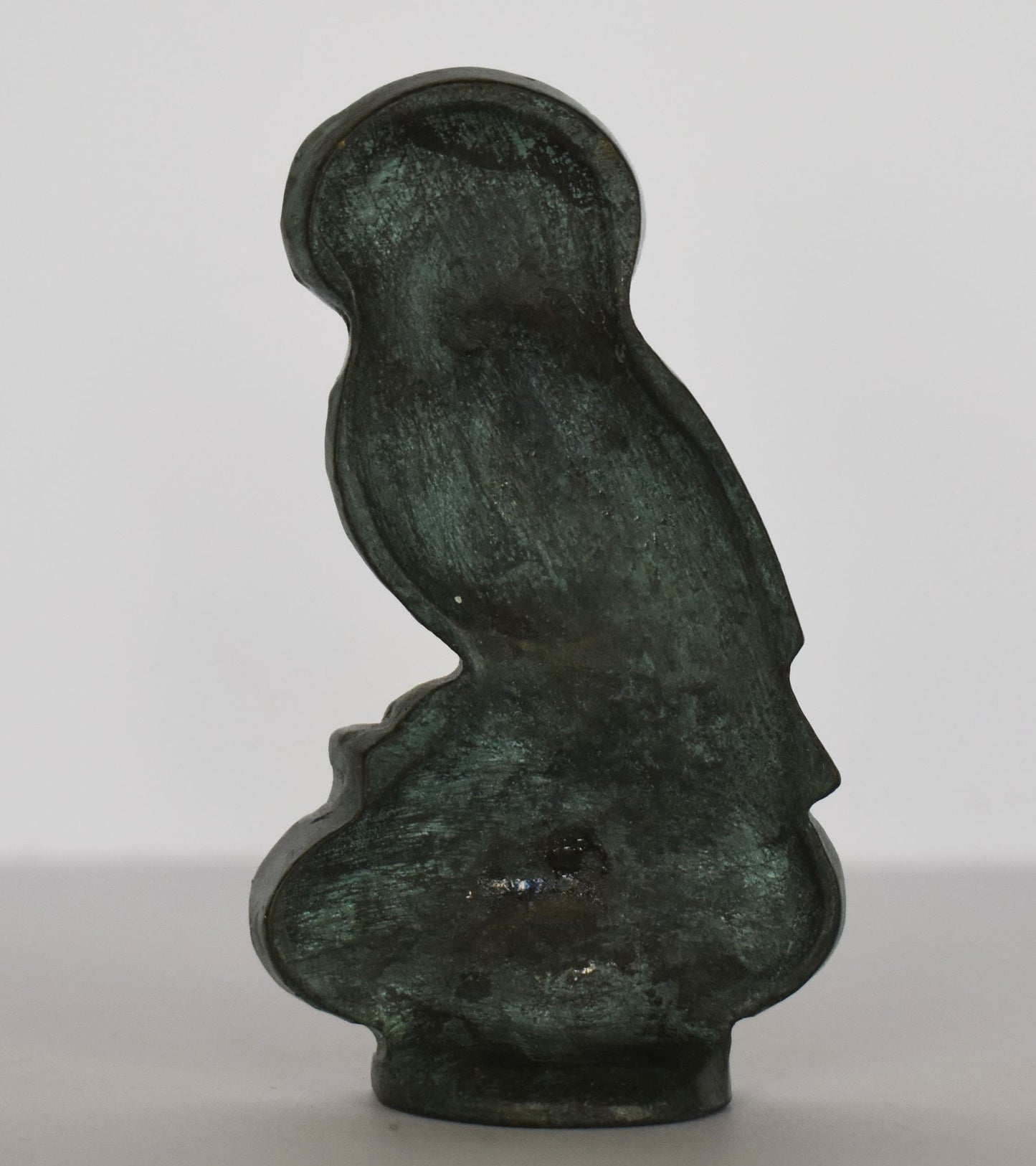 Athenian Owl on Ionic Column - symbol of wisdom - ancient Greek reproduction - pure Bronze Sculpture