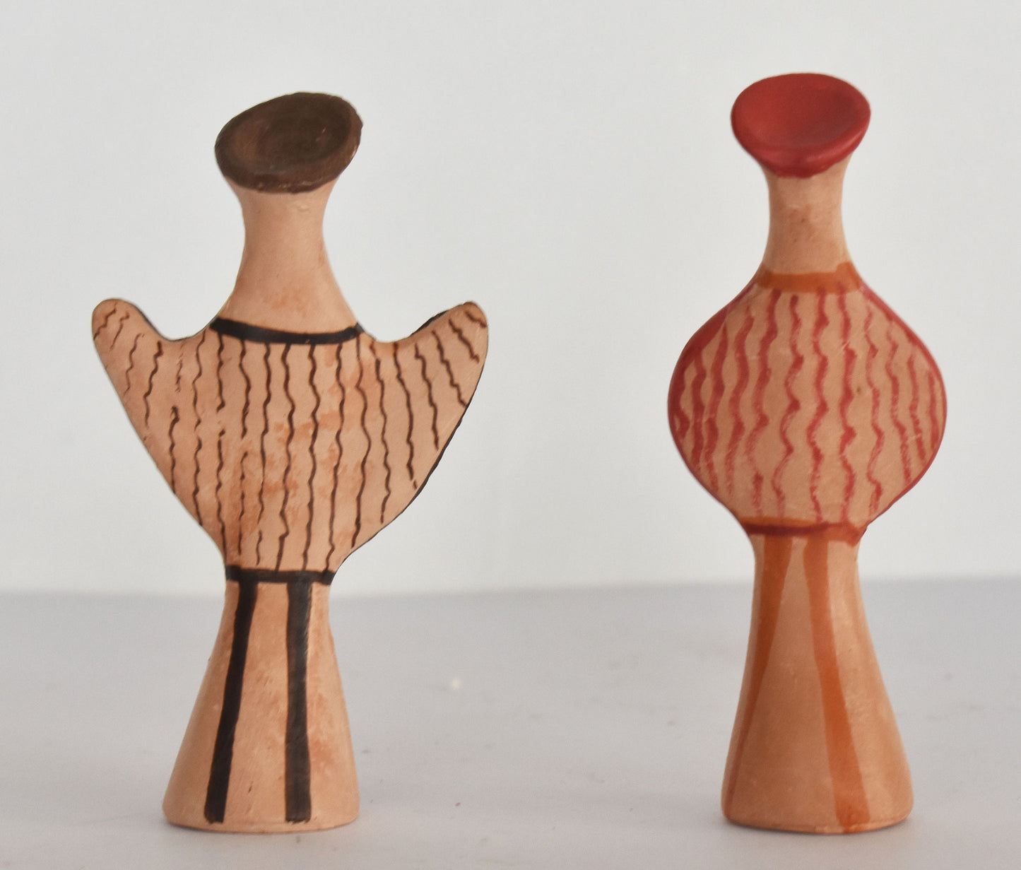 Psi and phi type figurines - Mycenaean Period - 1400 BC - Archaeological Museum of Athens - Miniatures - Reproduction - Ceramic Artifact