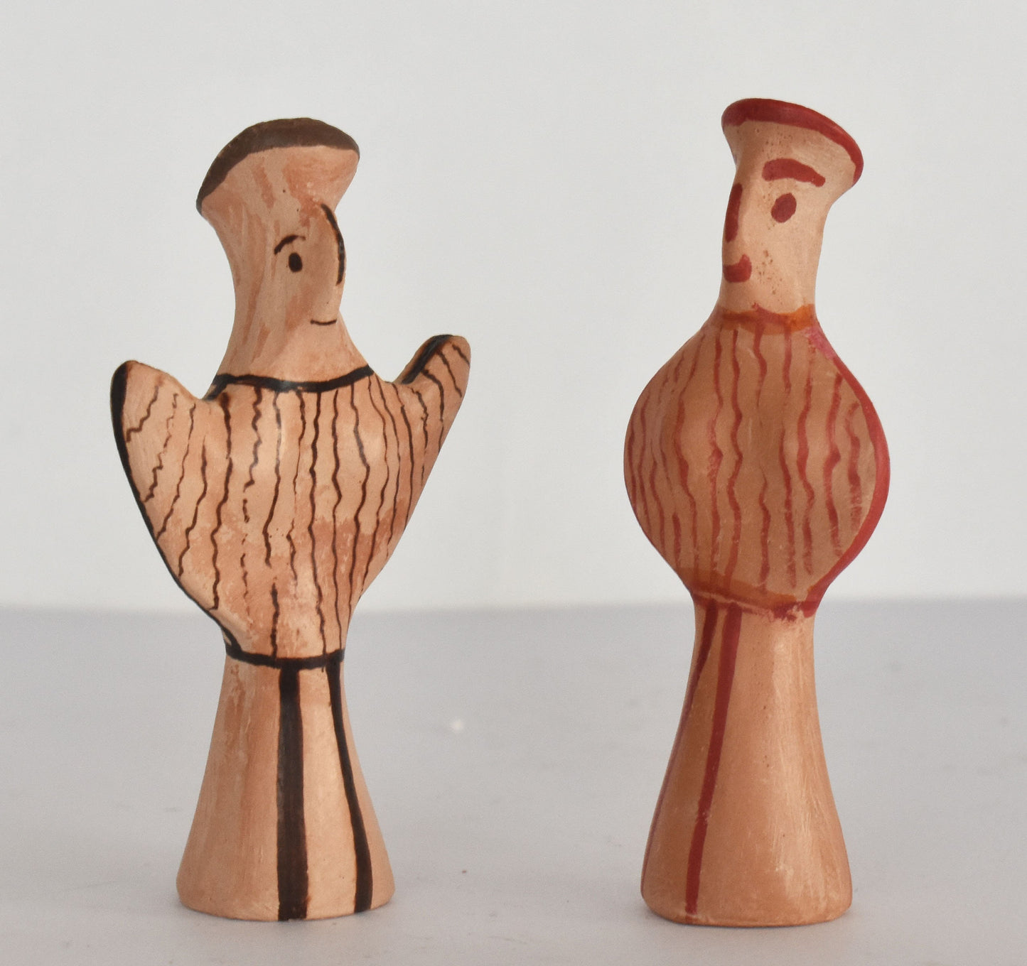 Psi and phi type figurines - Mycenaean Period - 1400 BC - Archaeological Museum of Athens - Miniatures - Reproduction - Ceramic Artifact