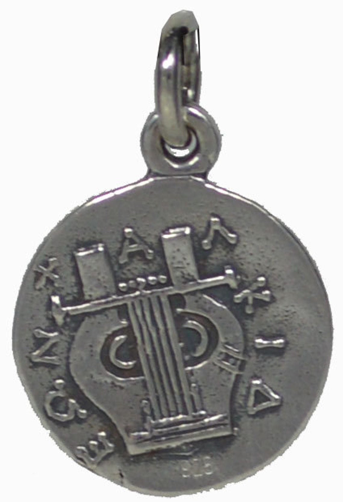 Apollo - Greek Roman God of Light, Music - Tetradrachm of Olynthos, Chalkidean League, Macedonia - Coin Pendant - 925 Sterling Silver