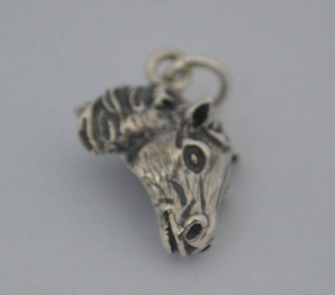 Horse Head - Ancient Greek Symbol of Wealth and Prosperity - Pendant - 925 Sterling Silver
