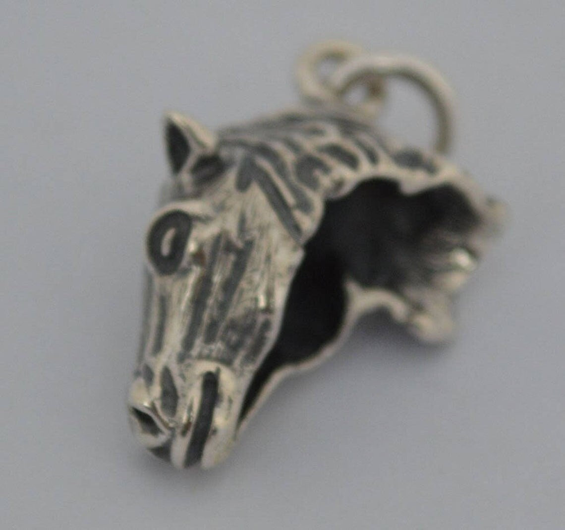 Horse Head - Ancient Greek Symbol of Wealth and Prosperity - Pendant - 925 Sterling Silver