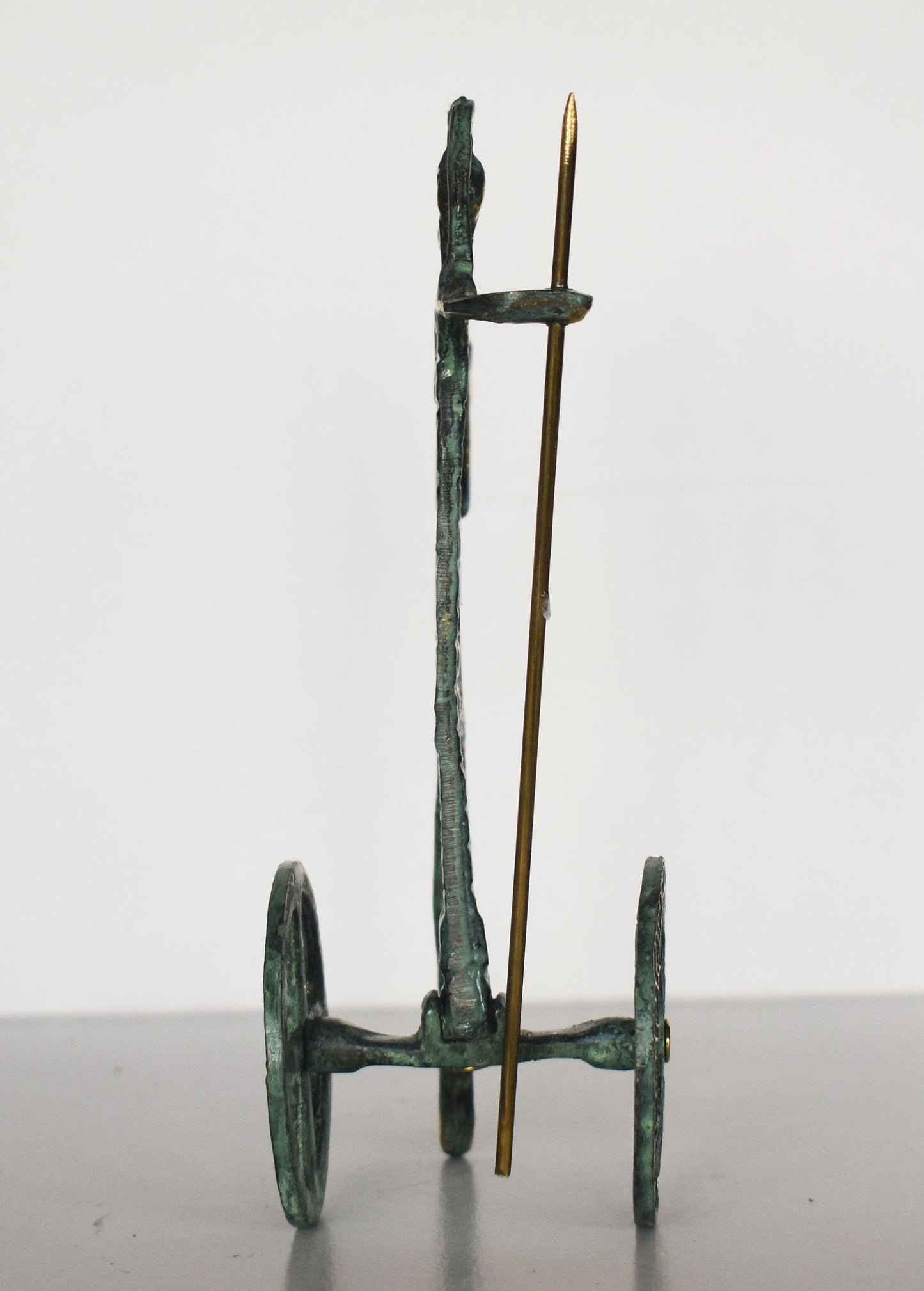 Athena Minerva on Chariot - Greek Roman Goddess of Wisdom, Handicraft and Warfare - pure bronze statue