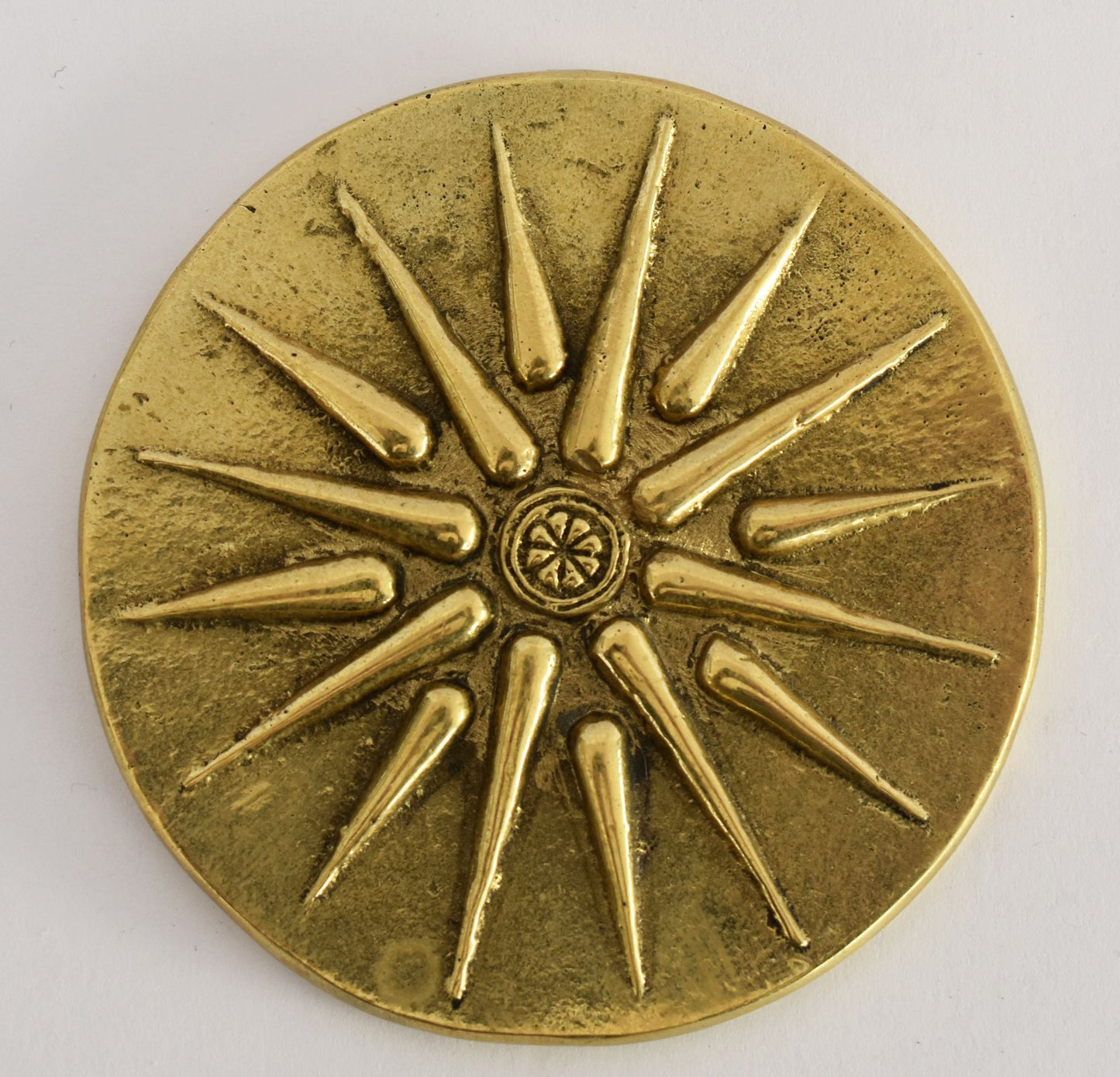 Vergina Sun - Royal Macedonian Symbol - Ancient Greece - Paperweight - pure bronze  statue